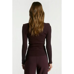 Aaiko viscose knit top JARO bordeaux