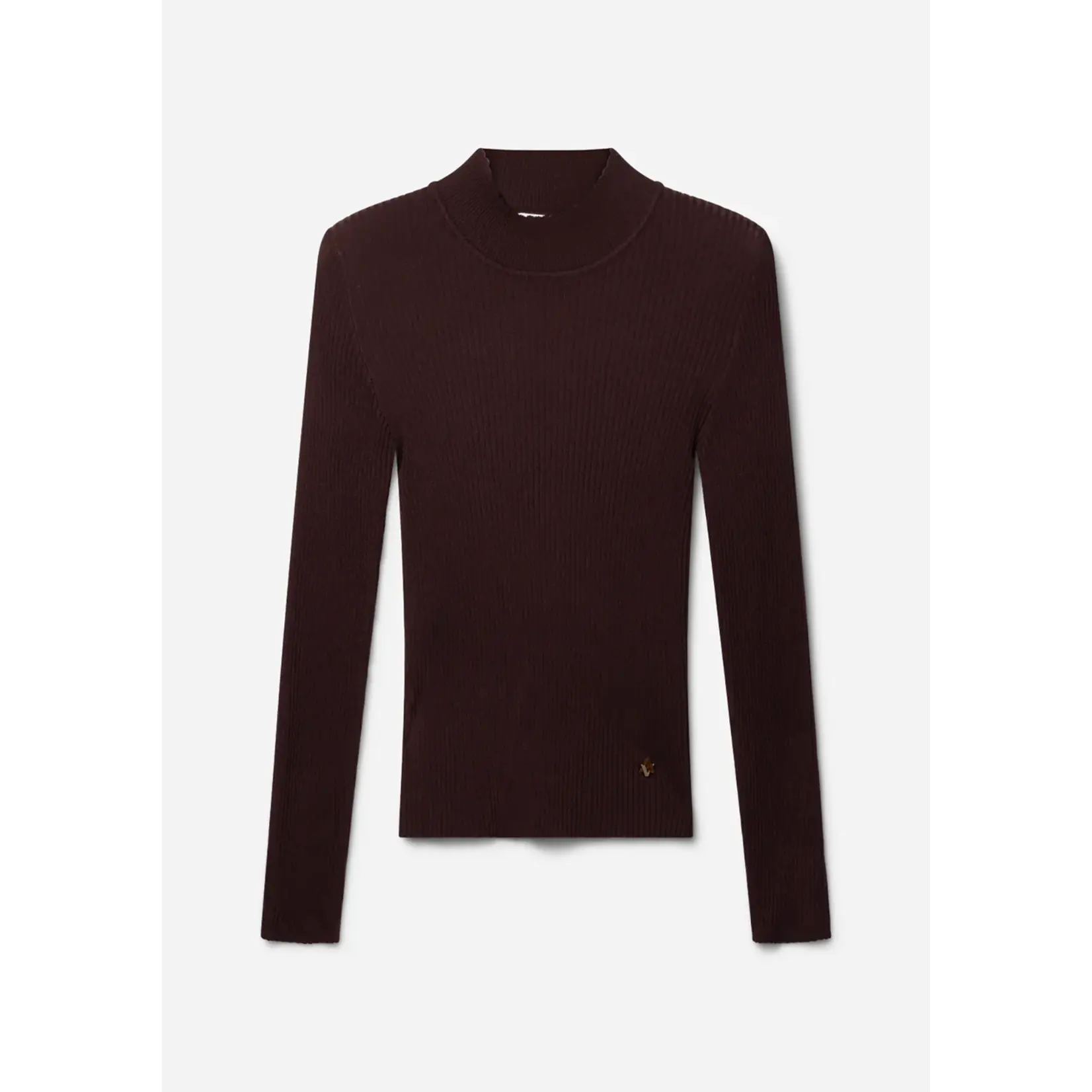Aaiko viscose knit top JARO bordeaux