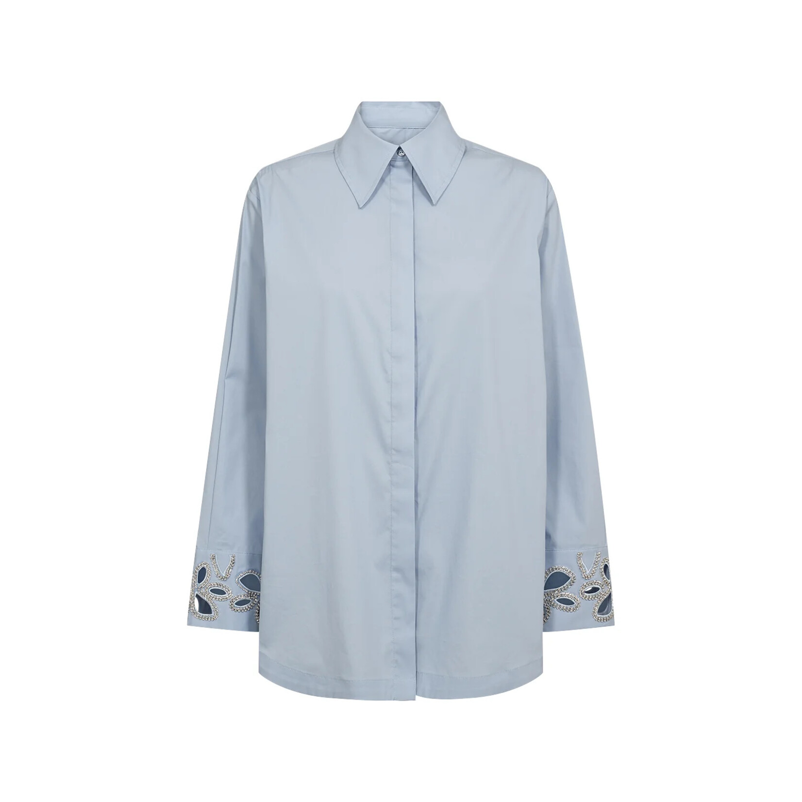 Pieszak Pieszak katoenen blouse Dahlia Long Shirt blauw