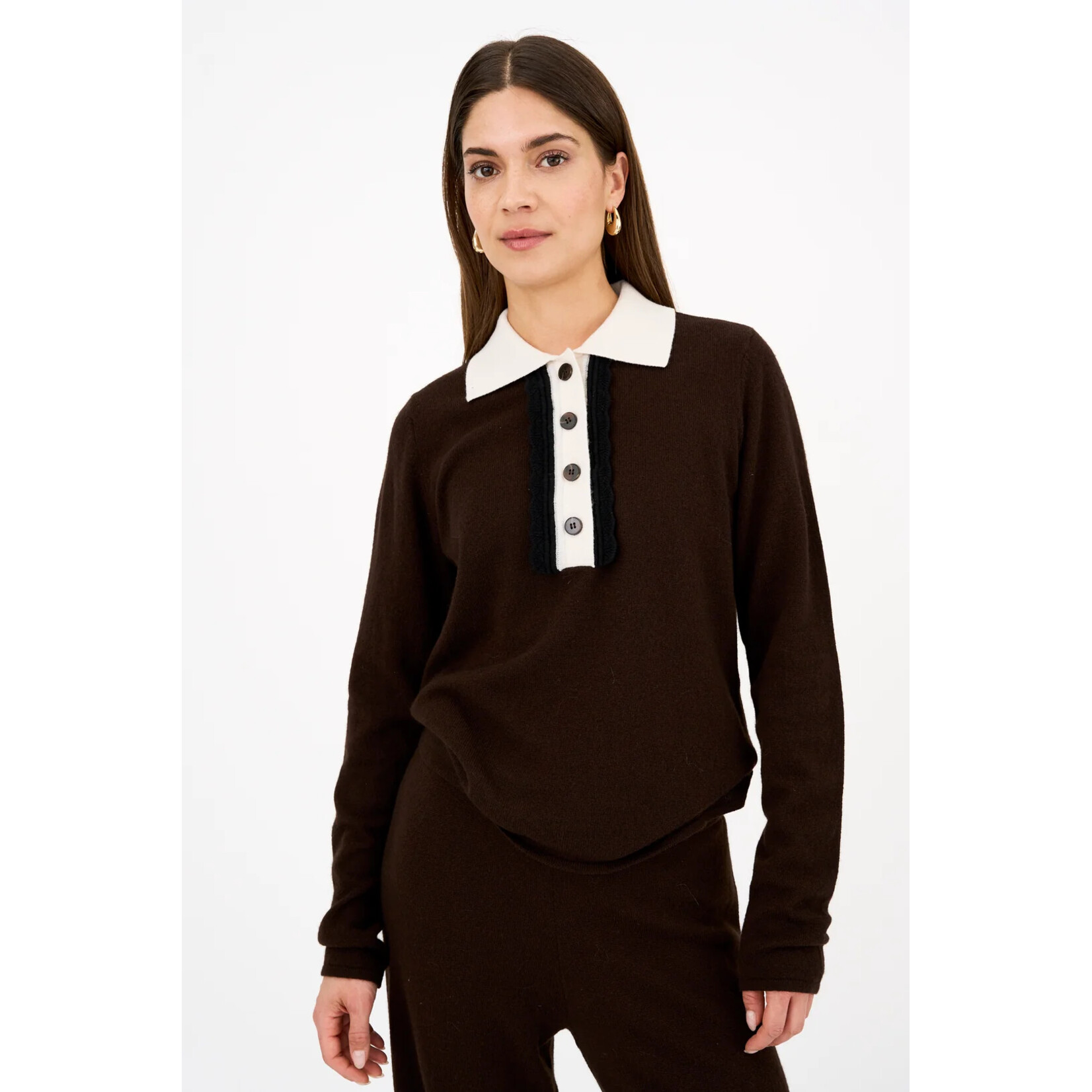 Pieszak Pieszak polo knit shirt ABBY bruin