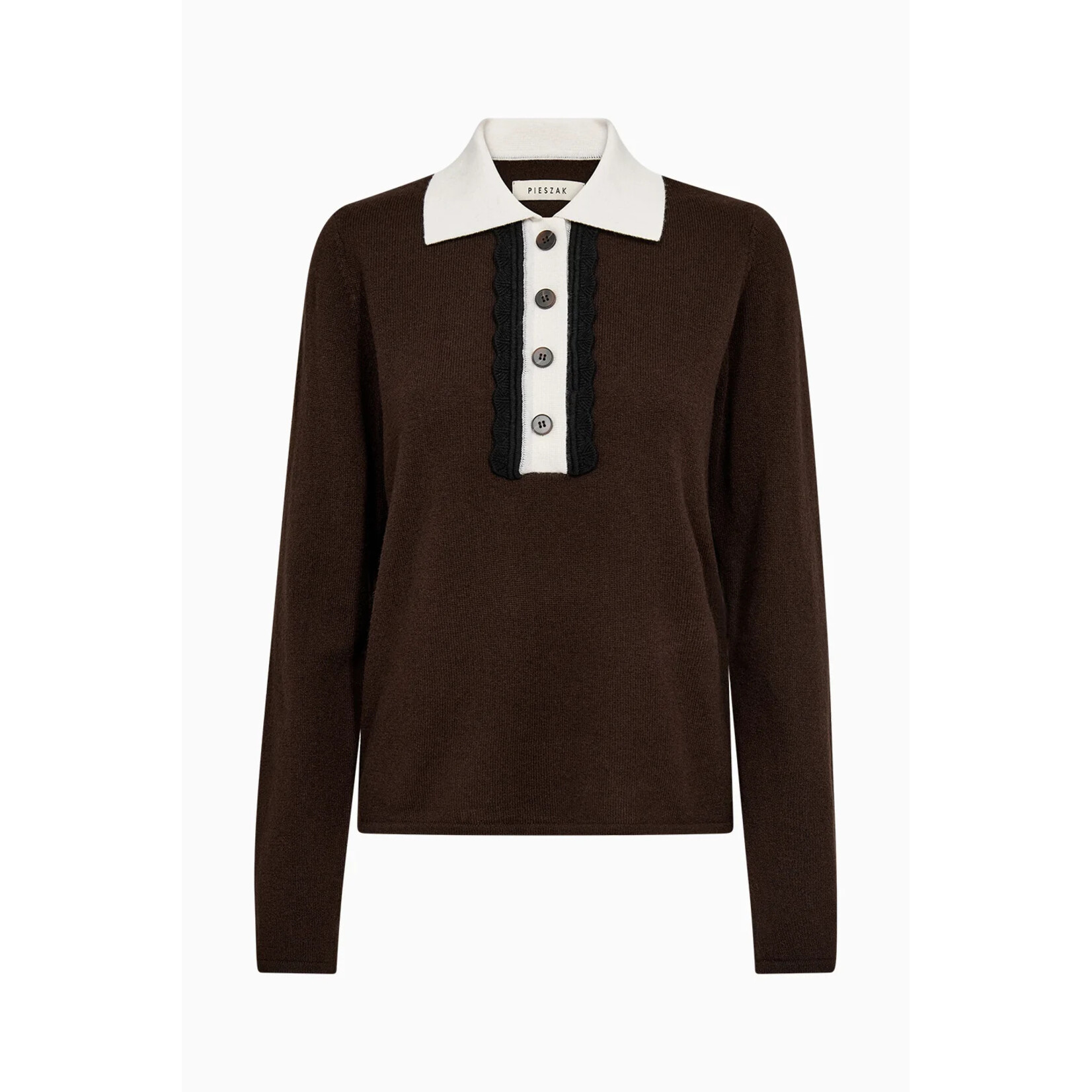 Pieszak Pieszak polo knit shirt ABBY bruin