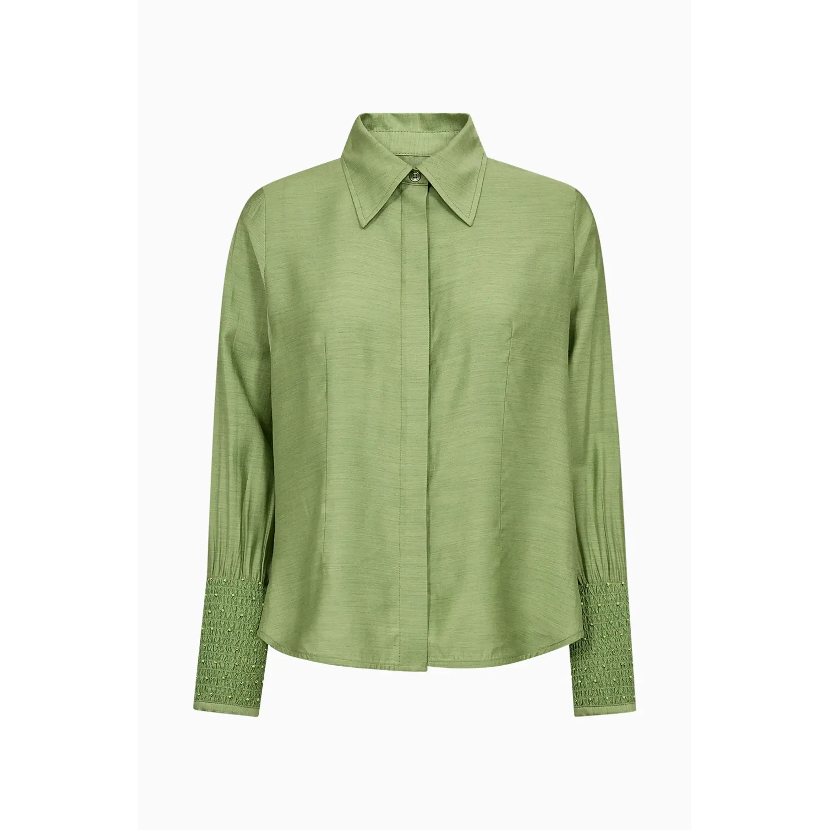 Pieszak Pieszak blouse VIOLA beaded shirt groen