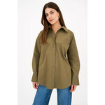 Pieszak Pieszak blouse NYLA poplin shirt groen