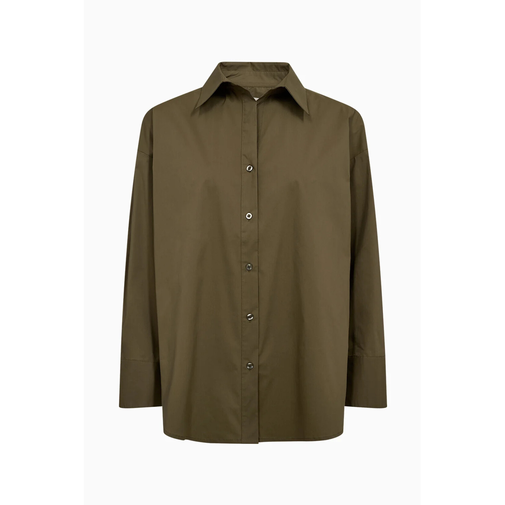 Pieszak Pieszak blouse NYLA poplin shirt groen