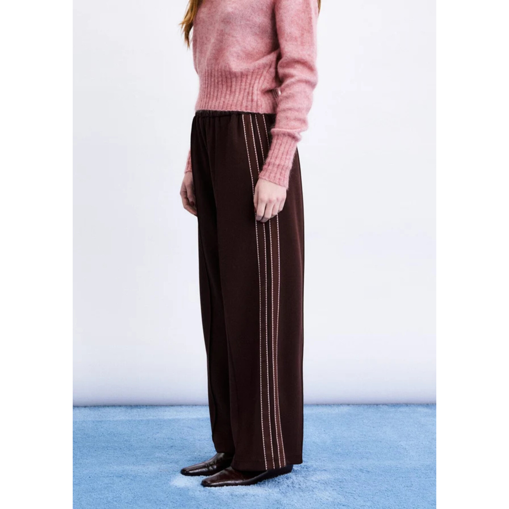 FRNCH FRNCH pantalon HERA streep bordeaux
