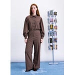FRNCH FRNCH jumpsuit geruit GABLE bruin