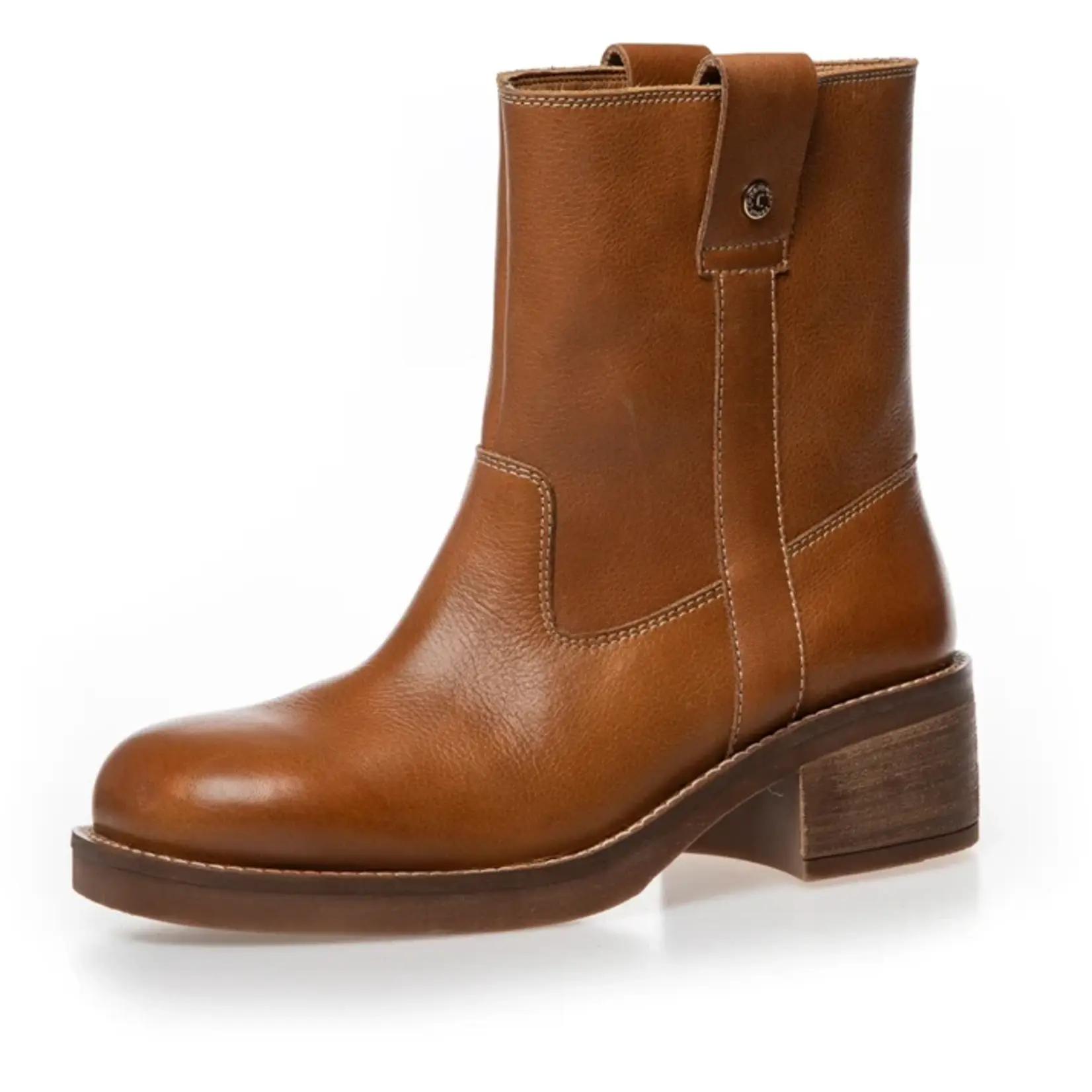 Copenhagen Shoes AW2627 leren enkellaarsje SAY MORE cognac