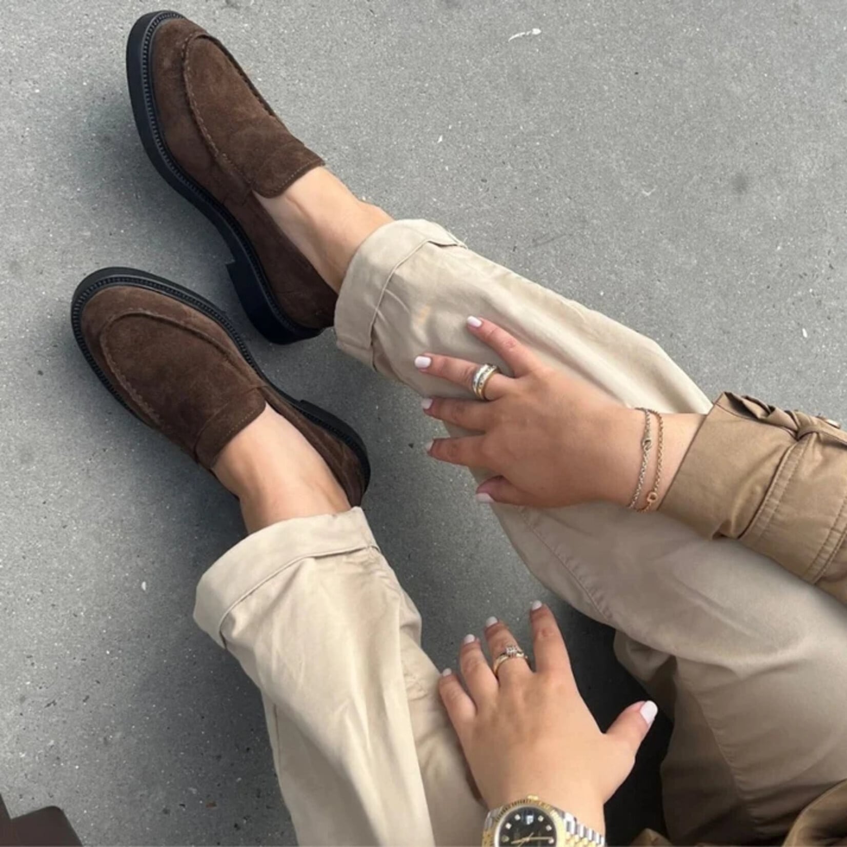 Copenhagen Shoes loafer instapper suede BEAUTY bruin