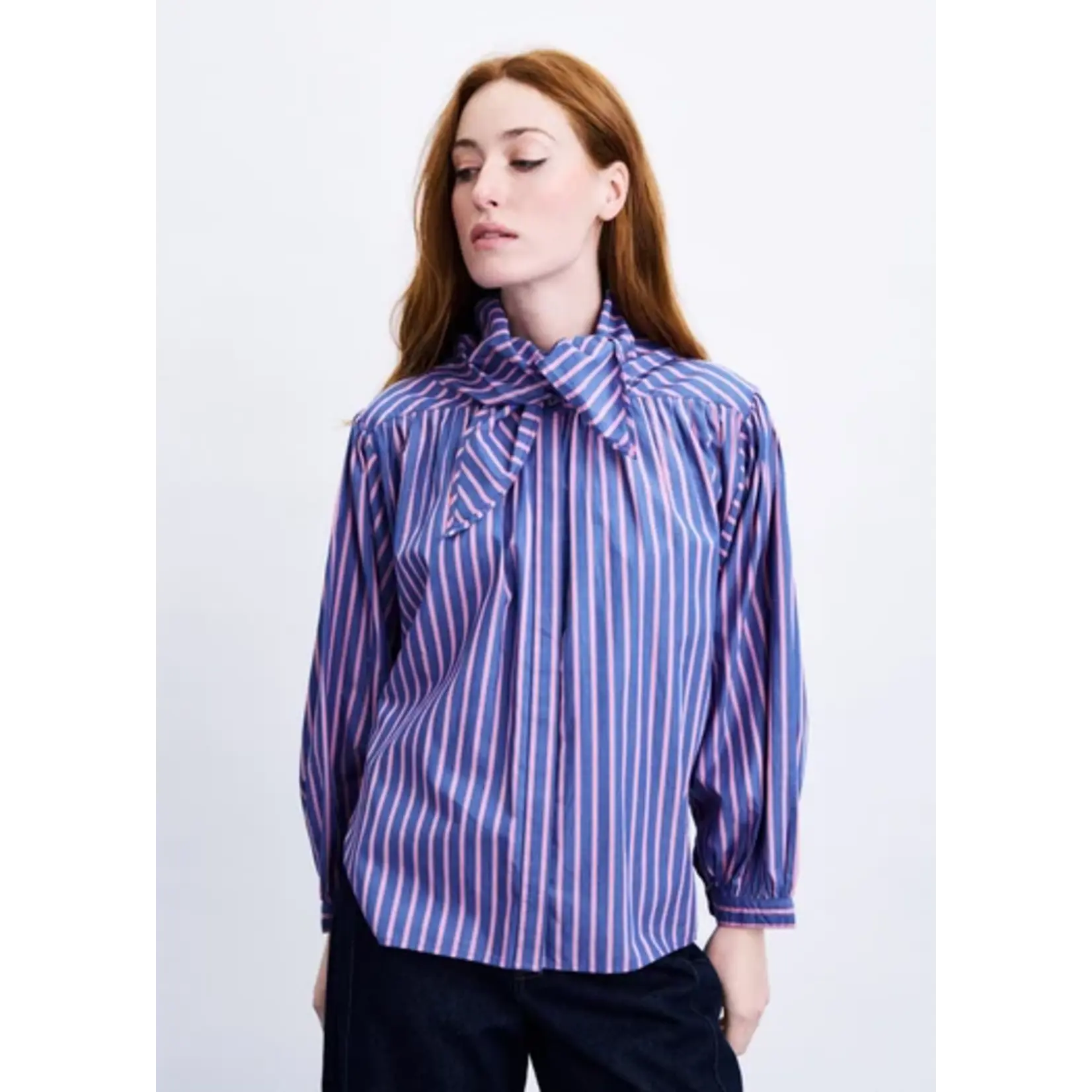 FRNCH FRNCH blouse GURI blauw/roze
