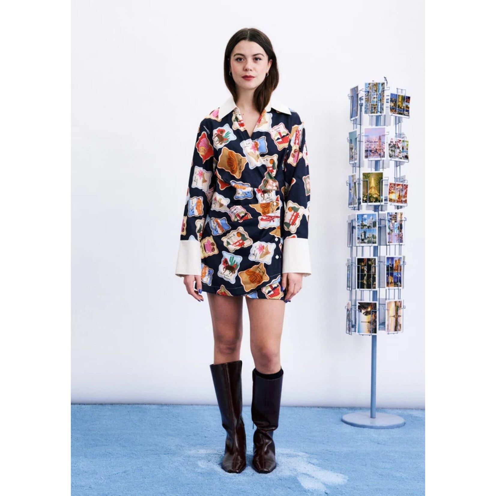FRNCH FRNCH jurkje WHITBY robe multi print