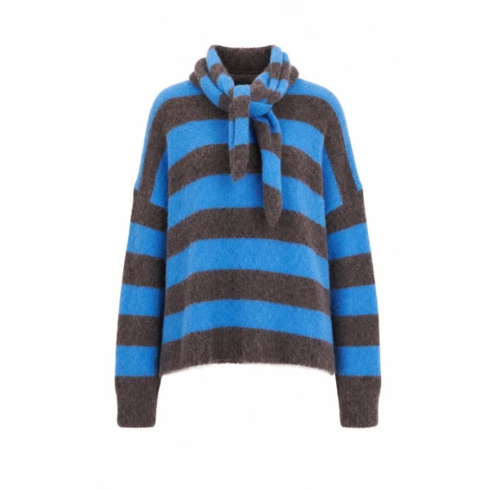 FRNCH FRNCH trui KALAMATA scarf blauw
