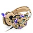 CARAMELLO Stereo-Gaming-Headset für PS4 / Xbox One-Controller, Rauschunterdrückung über Ohr Kopfhörer mit Mikrofon, Bass Edge & LED-Licht für Laptop PC / Mac / PS3 und Nintendo Switch-Spiele - Camouflage