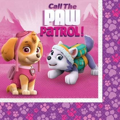 Servetten Paw Patrol Pink