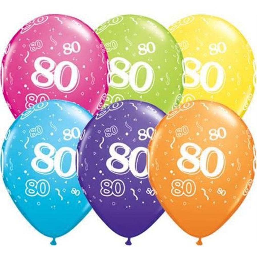 Onvermijdelijk De vreemdeling Duidelijk maken Ballonnen 80 jaar - Alle kleurrijke 80 jaar versiering voor een feest -  Feestartikelen.nl