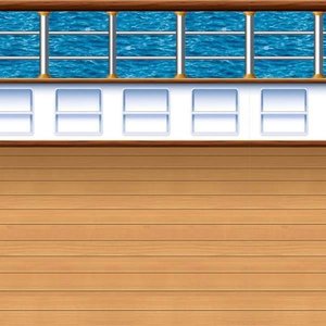 Scenesetter Cruise Ship dek Op is Op