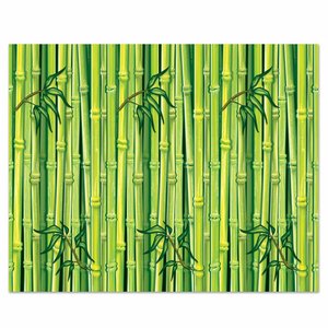 Wanddecoratie Jungle Bamboe groen Op is Op