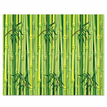 Wanddecoratie Jungle Bamboe groen