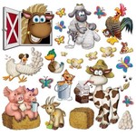 Scenesetters Boerderij dieren Op is Op