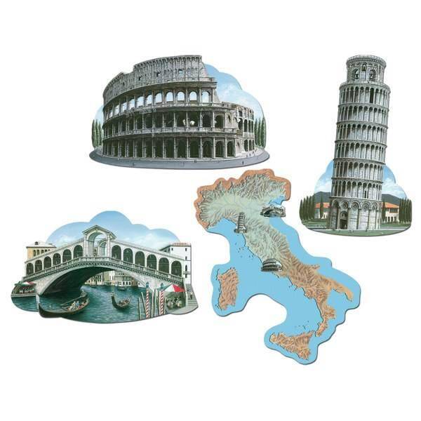 Decoratie Italie 4 Stuks huismerk kopen in de aanbieding