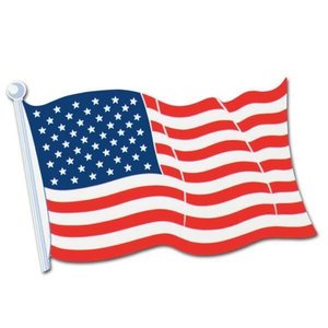 Decoratie USA Vlag karton