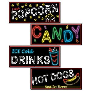 Feestdecoraties Neon Food Op is Op