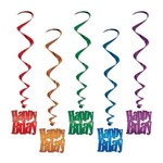 Hangdecoratie Whirls Happy Birthday