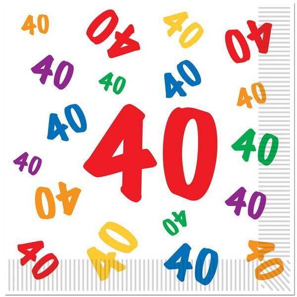 Servetten 40 Jaar Met Gekleurde Cijfertjes huismerk kopen in de aanbieding Servetten 40 Jaar Met Gekleurde Cijfertjes huismerk kopen in de aanbieding