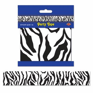 Party tape zebra