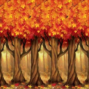 Scenesetter Herfst bomen Op is Op
