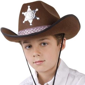 Cowboyhoed kind vilt bruin Op is Op