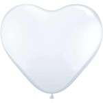 Ballonnen wit hartvormig