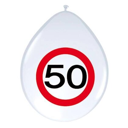 Ballonnen 50 jaar verkeersbord