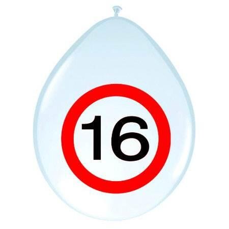 Ballonnen 16 Jaar Verkeersbord huismerk kopen in de aanbieding Ballonnen 16 Jaar Verkeersbord huismerk kopen in de aanbieding