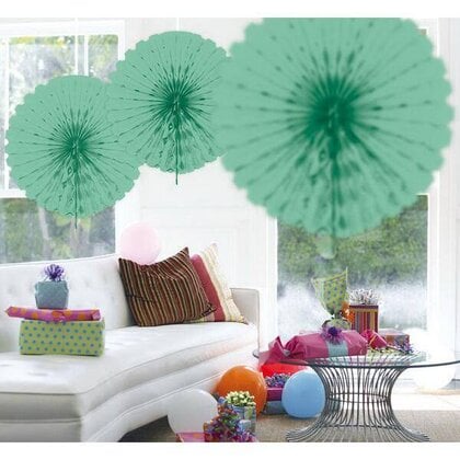 Honeycomb waaier 45cm mint groen