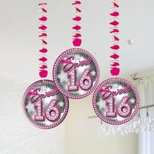 Sweet 16 hangdecoratie luxe