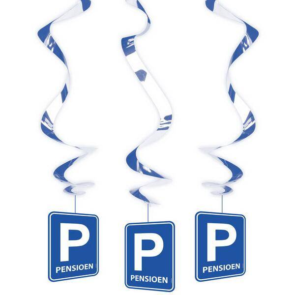 Hangdecoratie Pensioen Blauw huismerk kopen in de aanbieding
