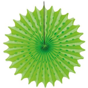 Honeycomb waaier 45cm neon groen