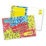 Uitnodigingskaartjes Happy Birthday Blocks