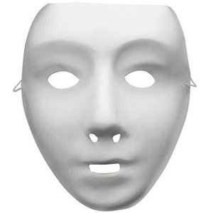 Masker grimeer wit vrouw Op is Op