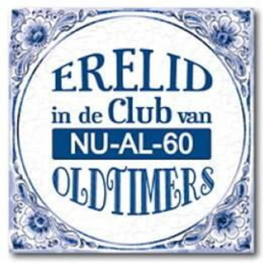 Ongekend Tegel 60 jaar - Alle grappige 60 jaar cadeau's - Feestartikelen.nl QQ-32