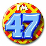Button 47 jaar Op is Op