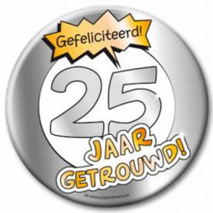 Beste 25 jaar getrouwd versiering, slingers en deco - Feestartikelen.nl PP-77