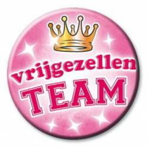 Button Vrijgezellen TEAM vrouwen Op is Op