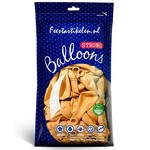 Ballonnen lichtoranje 100 stuks Op is Op