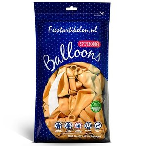 Ballonnen lichtoranje 100 stuks Op is Op