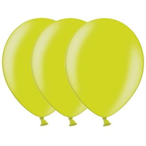 Metallic ballonnen 1e klas appelgroen 20 stuks
