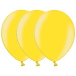 Metallic ballonnen 1e klas geel 20 stuks Op is Op