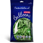 Metallic ballonnen 1e klas lichtgroen 100 stuks Op is Op