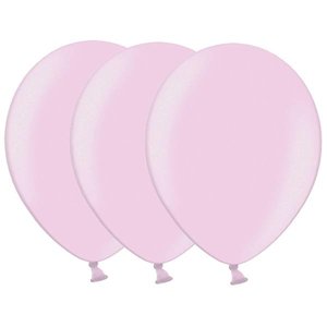 Metallic ballonnen 1e klas lichtroze 20 stuks Op is Op