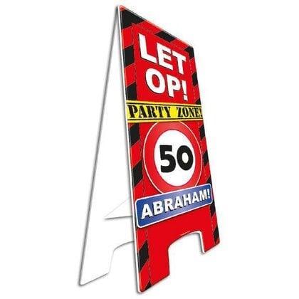 Pas op bord party zone Abraham